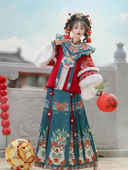 Ming Dynasty Chinese New Year Festival Hanfu | Yearly Lion Dance 舞狮年年