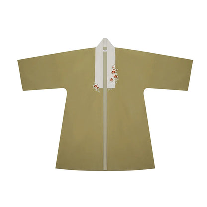 Song Dynasty Modern Hanfu Set with Long Sleeve Top and Spiral Skirt - Spring Realm 人间景 (Preorder)