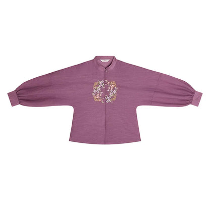 Chinese Blouse & Mamian Skirt Outfit | Plum Wine 春色阑