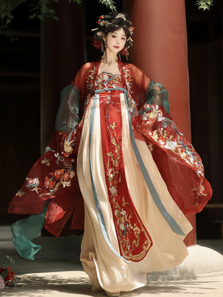 Ruyi | Tang Dynasty Qixiong Ruqun Hanfu Outfit
