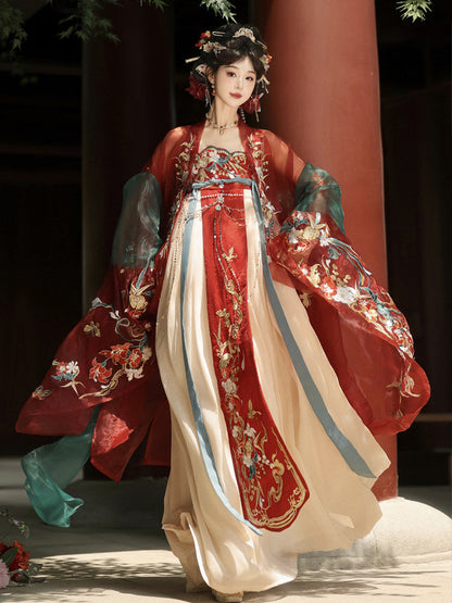 Ruyi | Tang Dynasty Qixiong Ruqun Hanfu Outfit