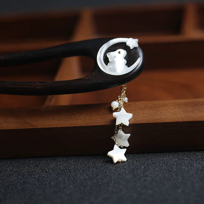 Moon Palace Jade Rabbit Hair Stick | Hanfu Hair Accessory