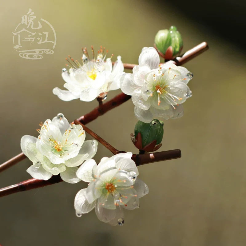 Green Plum Hair Stick | Ancient Chinese Hair Accessory