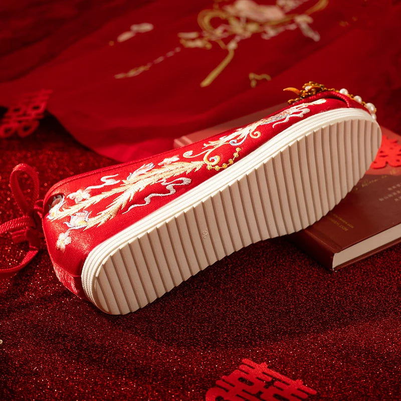 Bliss - Embroidered Hanfu Bridal Shoes