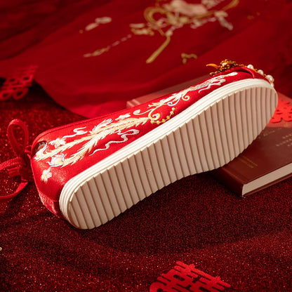 Bliss - Embroidered Hanfu Bridal Shoes
