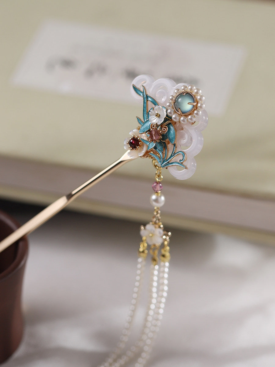 Falling Flowers Hair Stick | Traditional Chinese Hair Accessory