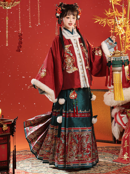 Ming Dynasty Chinese New Year Festival Hanfu | Dunhuang Capital 玉京敦煌