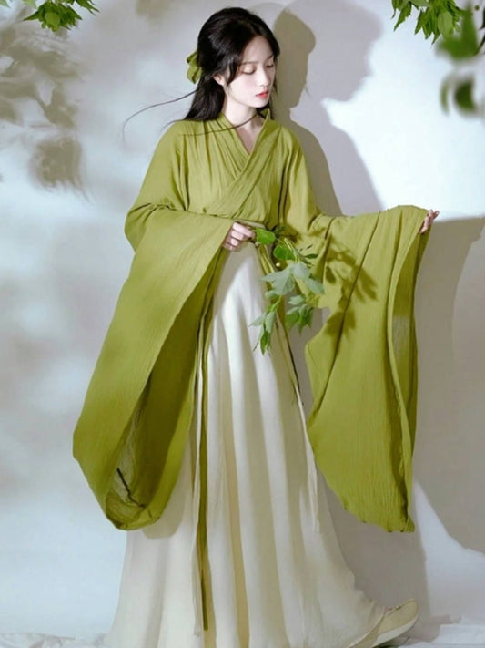 Wei Jin Dynasty Qiyao Ruqun Hanfu | Wanqing 挽卿