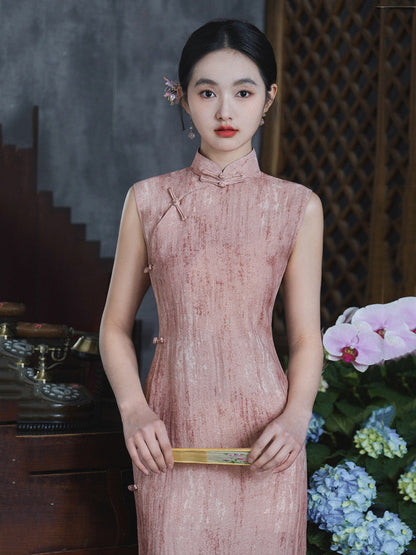 Sleeveless Midi Cheongsam | Roseclouds