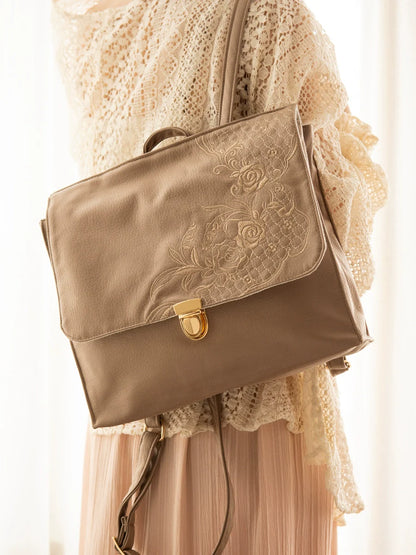 Rose Lily Hanfu Backpack for Women