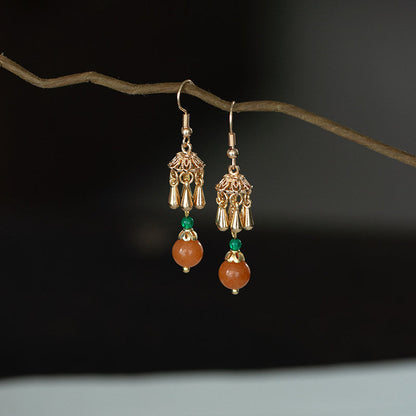 Ancient Persimmon Earrings | Hanfu Jewelry