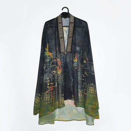 Bronze Finch Feather 青铜雀羽 - Printed New Chinese Style Sunscreen Jacket