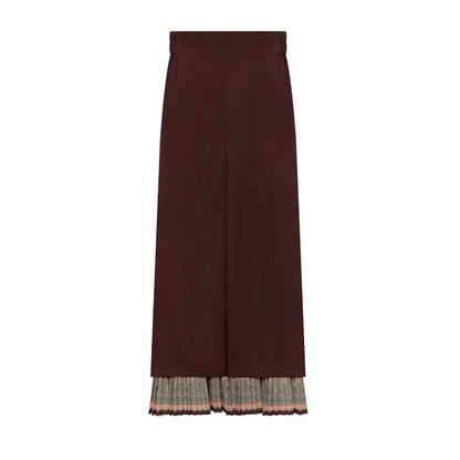 Wang Yun Shan | Modern Chinese Pleated Jacket and Wide Leg Pants Set