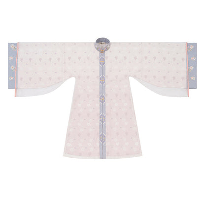 Ming Dynasty Hanfu Set with Robe & Violet Mamian Skirt | Misty Vines 紫雾青藤