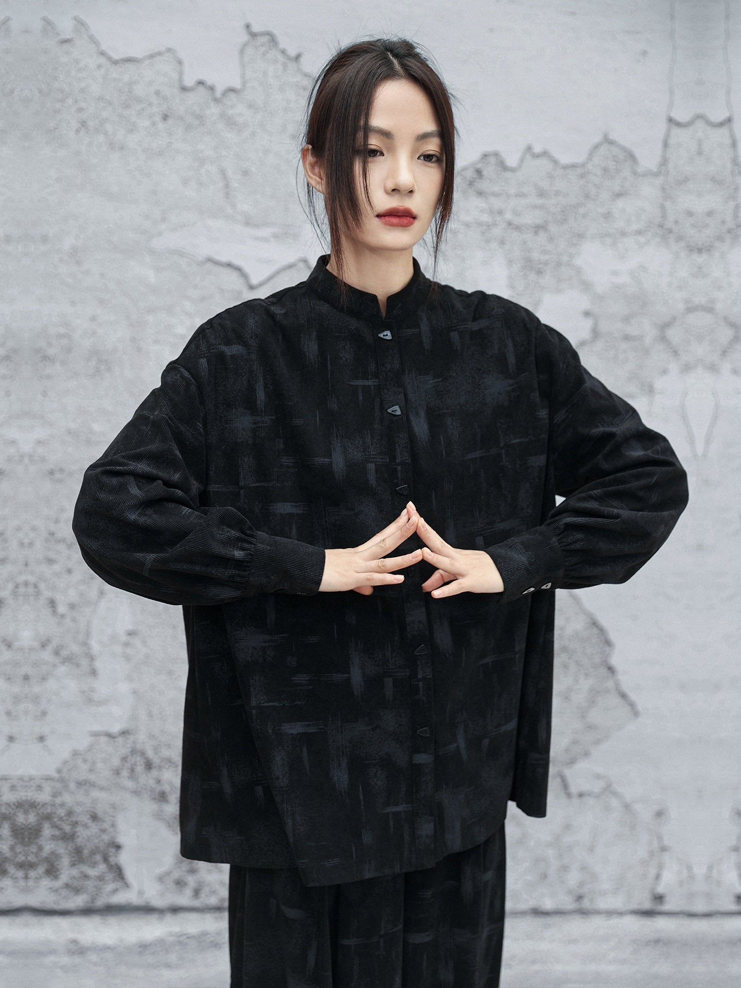 New Chinese Martial Arts Style Long Sleeve Top