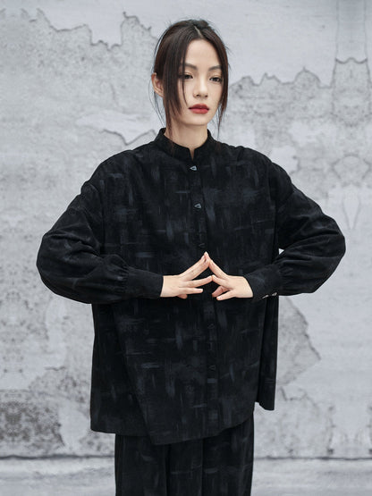New Chinese Martial Arts Style Long Sleeve Top