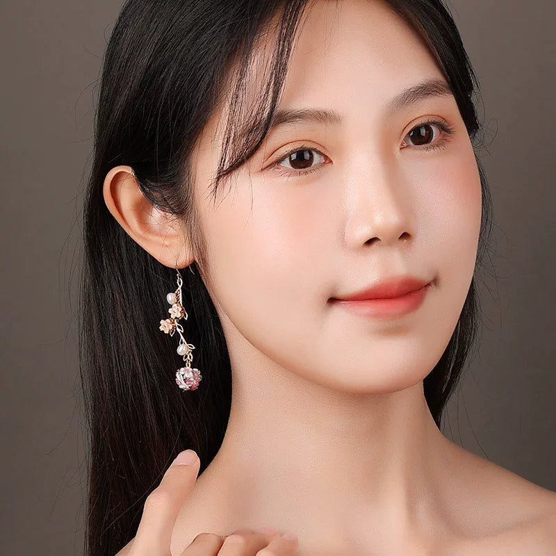 Garden Vine Floral Earrings | Cheongsam Jewelry