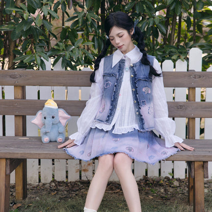 Ming Dynasty Modern Hanfu Bijia and Mini Mamianqun - Dream Little Elephant
