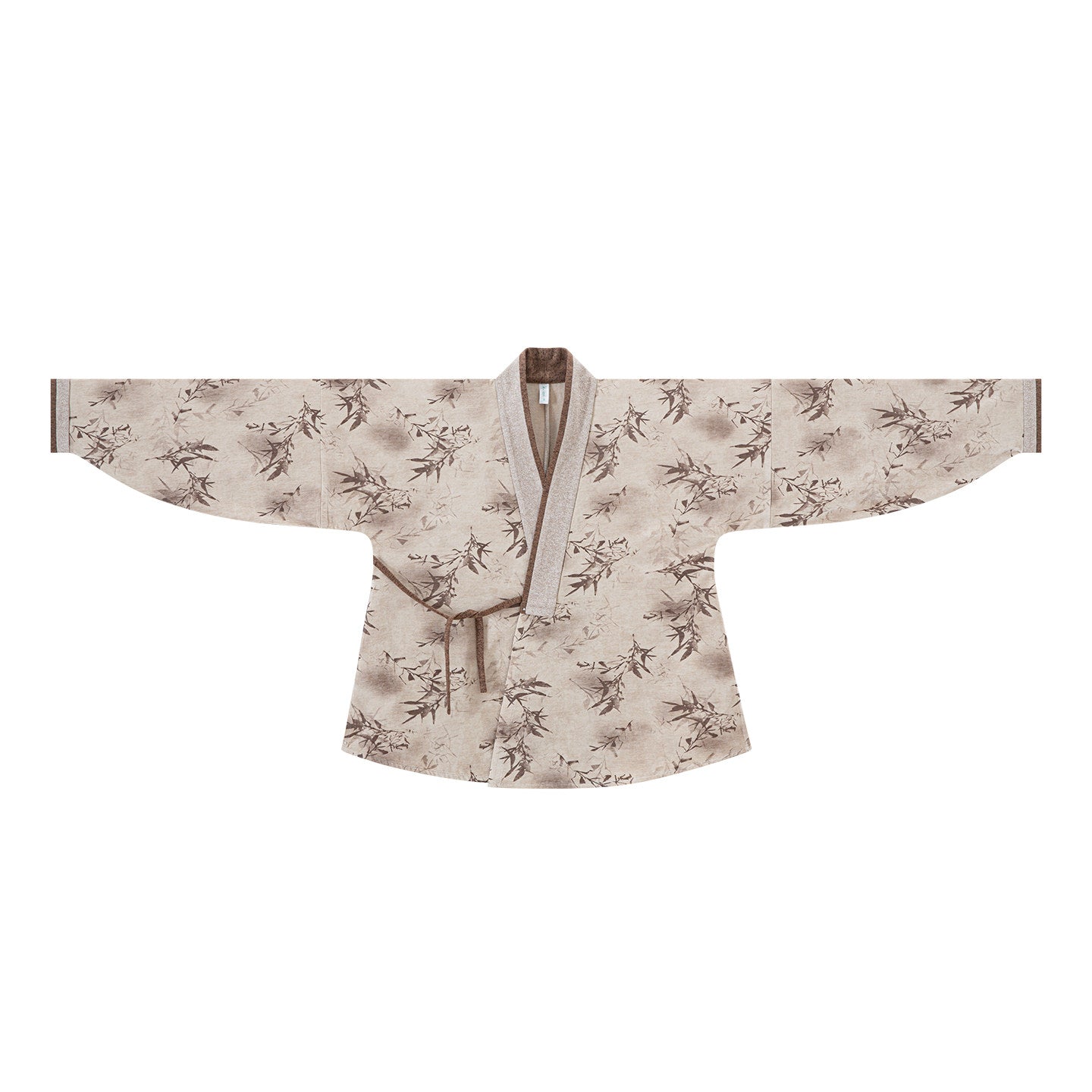 Ming Dynasty Modern Hanfu Winged Sleeve Top with Elastic Skirt - Oz Brown 绿野仙棕 (Preorder)