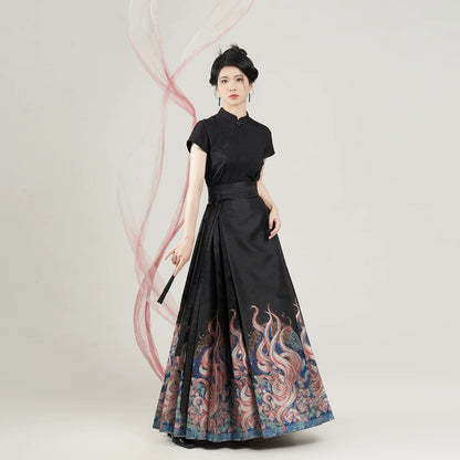 Chinese Blouse & Mamian Skirt Outfit | Nine Tails 九尾