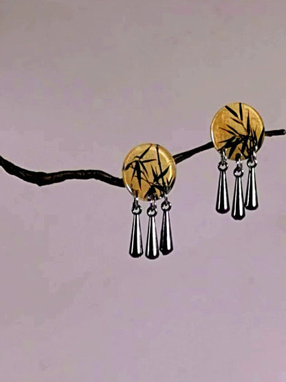 Rustling Leaves Dangle Earrings | Cheongsam Jewelry