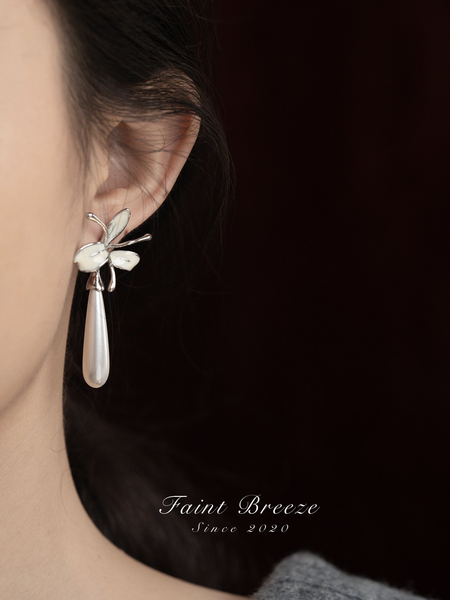 Iris Water Drop Earrings | Cheongsam Jewelry