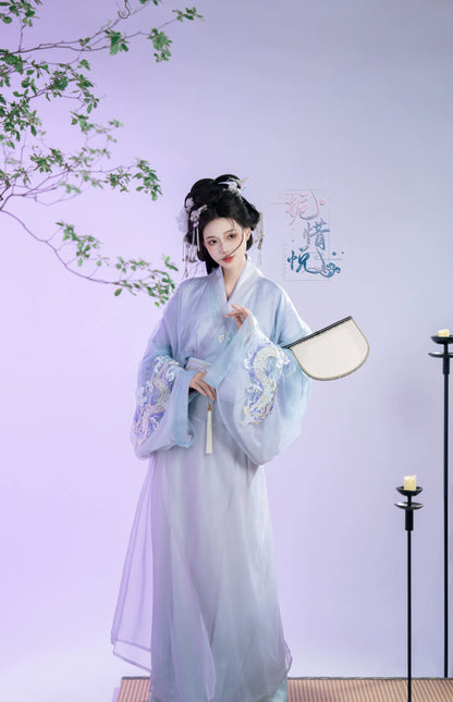 Gardenia - Warring States and Han Dynasty Straight Hem Robe