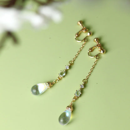 Crystal Drop Earrings | Hanfu Jewelry