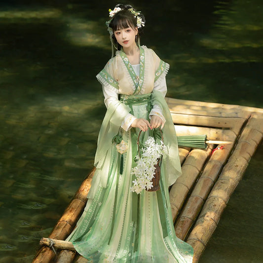 Water Dew 水露 - Tang Dynasty Style Beizi Qiyao Ruqun