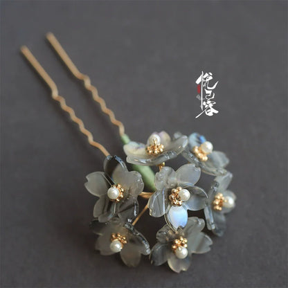 Hair Pin: Little Hydrangea