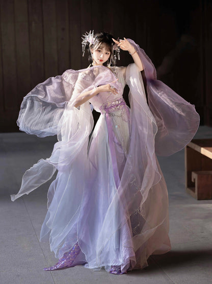 Wei Jin Dynasty Qiyao Ruqun Hanfu | Beads with Tears 珠有泪