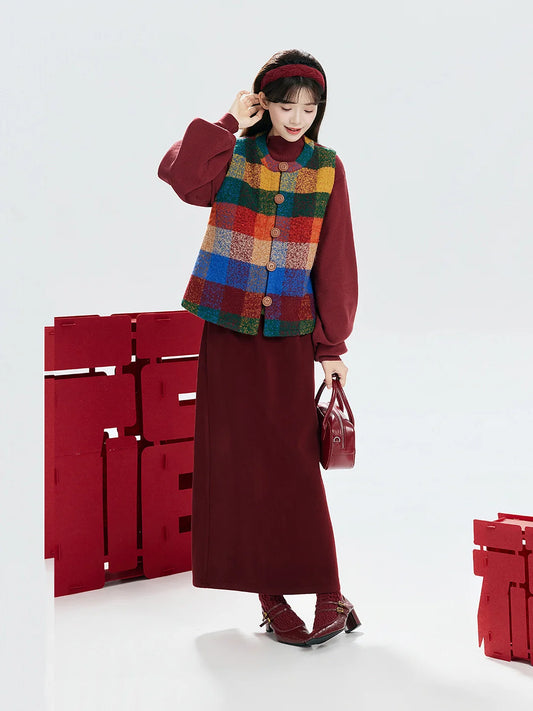 Song Dynasty Modern Hanfu Set for Chinese New Year Festivals - Hongyun 虹云 (Preorder)