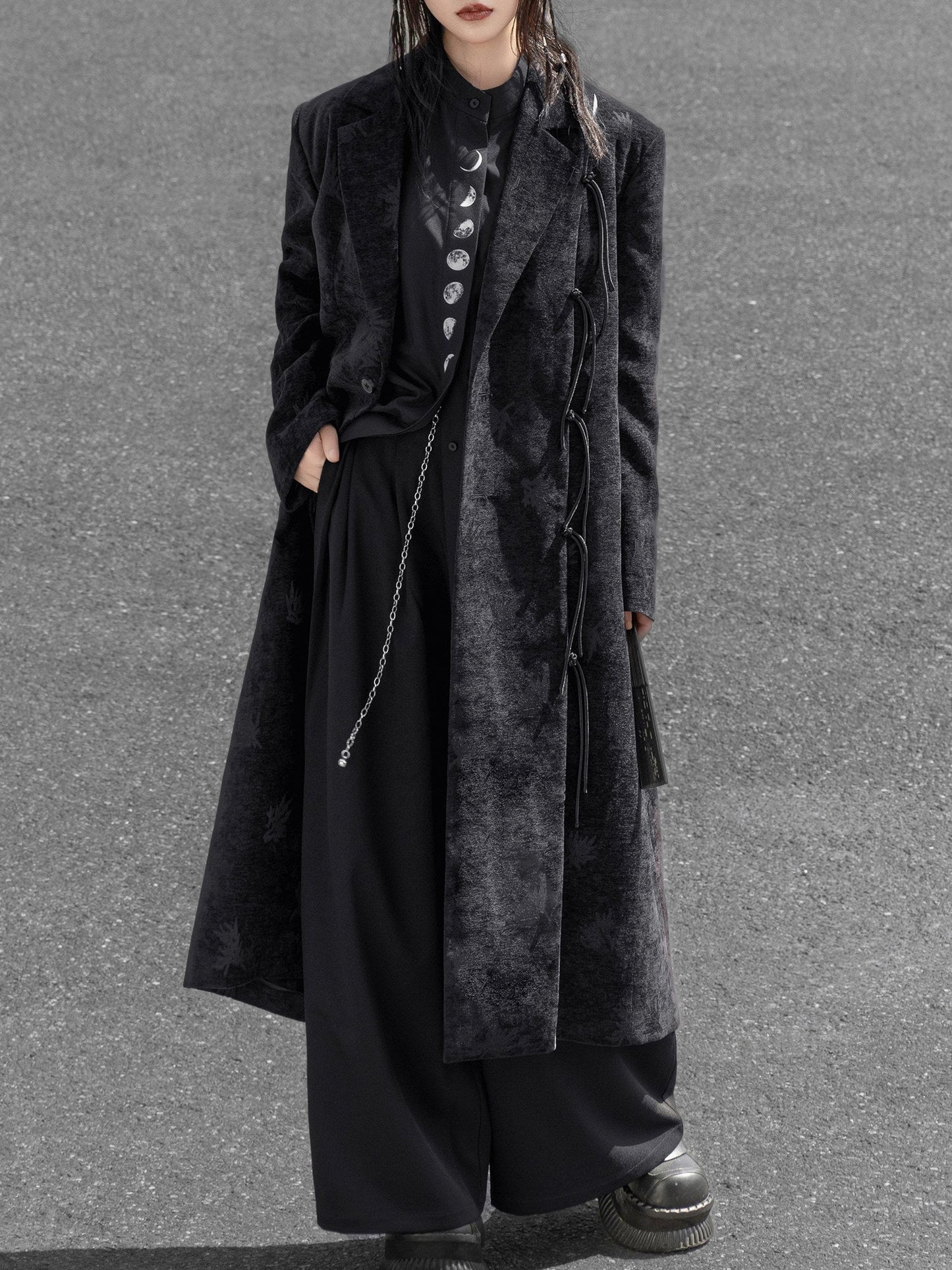 New Chinese Style Moon Phase Long Sleeve Top (Preorder)