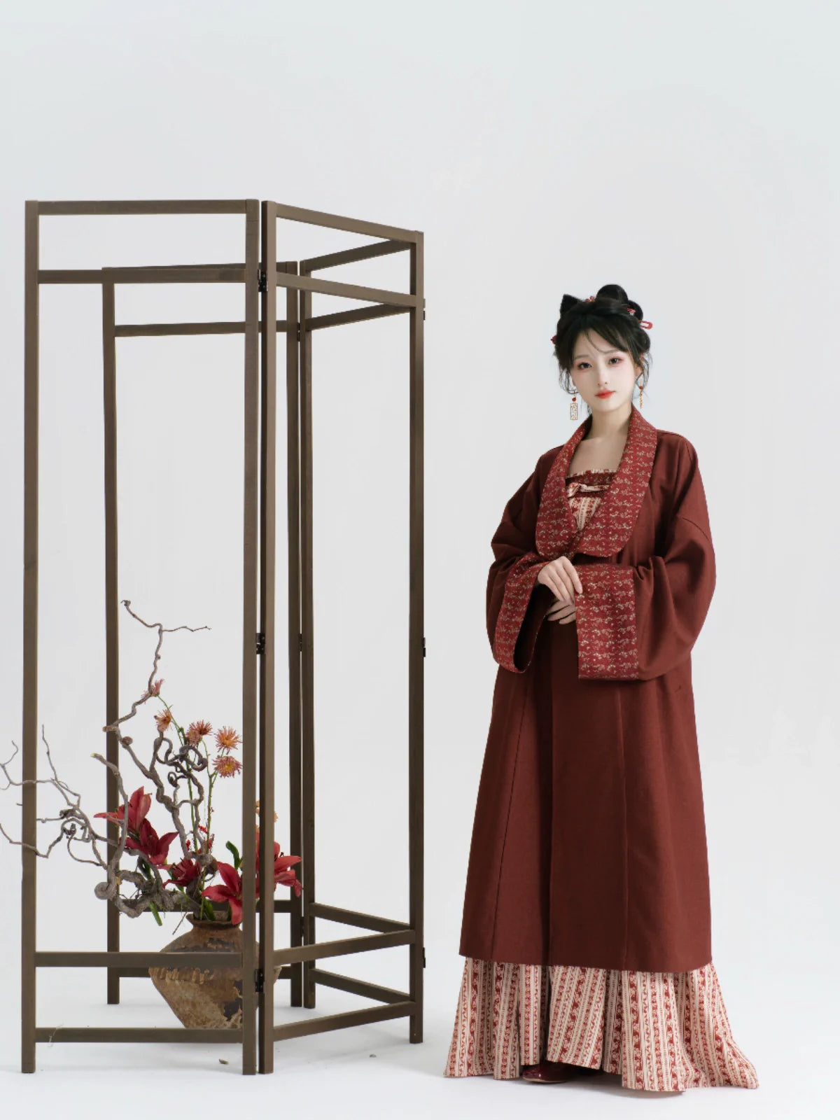 Cinnabar Night 朱砂夜行 - Modern Tang Dynasty Hanfu Dress (Preorder)
