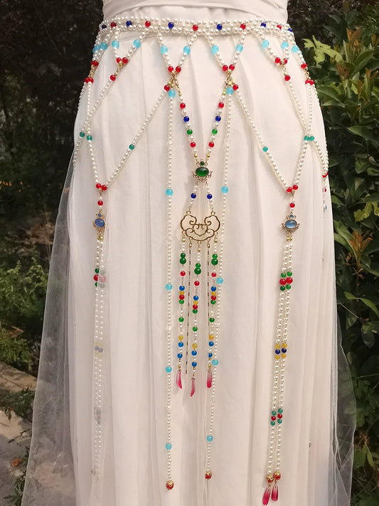 Athena Dunhuang-style tassel waist chain for hanfu