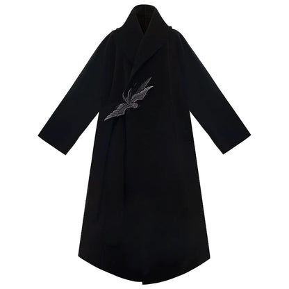 Youyan 游燕 - Autumn Winter Double-Sided Wool Coat Hanfu Chinese Style Daily Warm Outerwear for Women (Preorder)