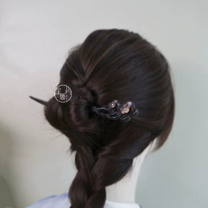 Ink Plum Hair Stick | Hanfu Hair Accessory