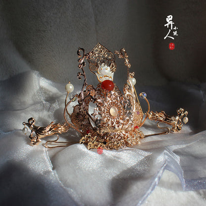 Red Cliff - Unisex Hanfu Hair Crown