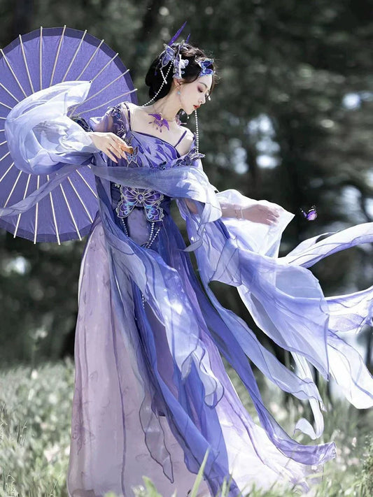 Wei Jin Dynasty Qiyao Ruqun Hanfu | Night Butterfly