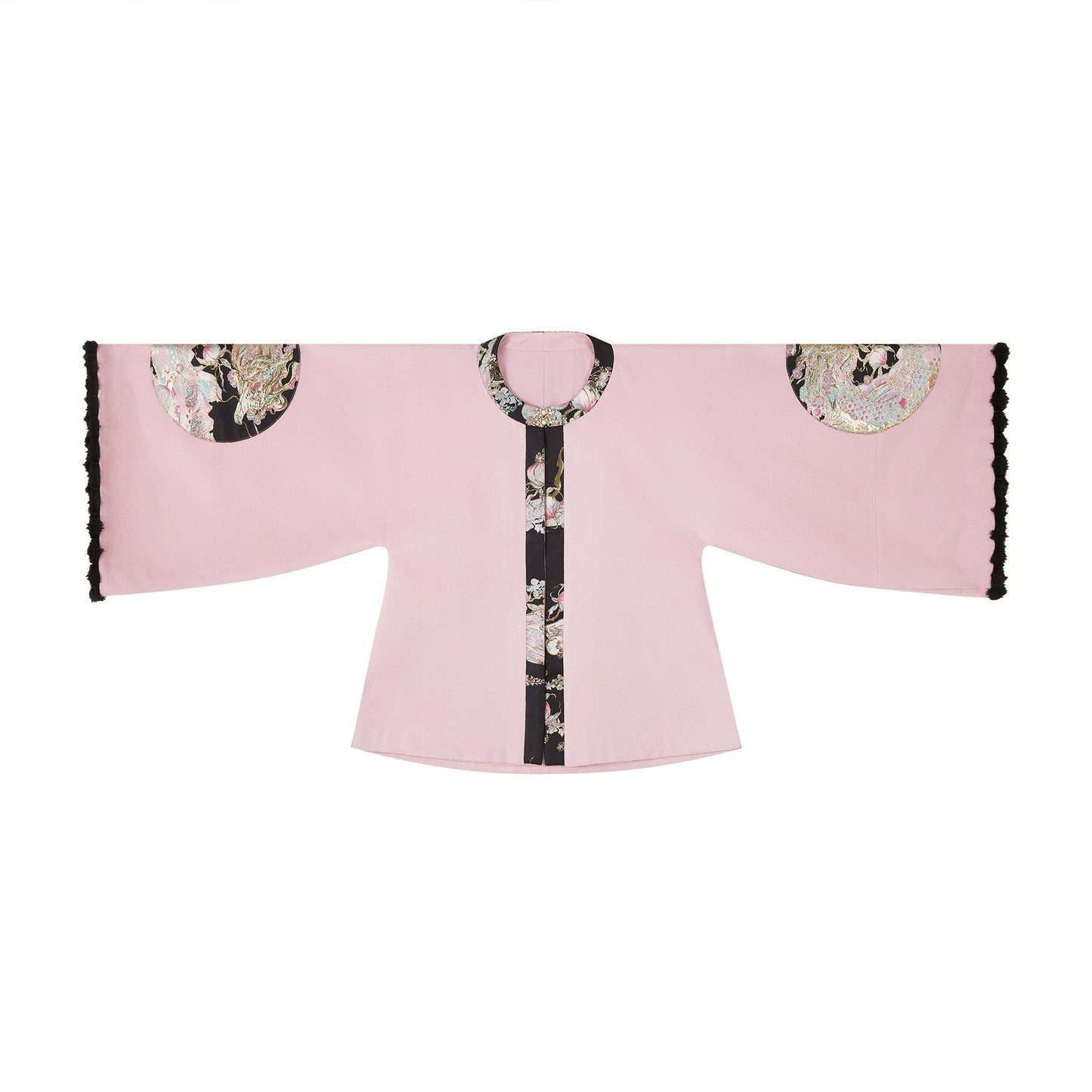 Ming Dynasty Modern Hanfu Jacket and Mamianqun - Spring Peach Mountain 春山桃龙