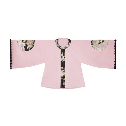 Ming Dynasty Modern Hanfu Jacket and Mamianqun - Spring Peach Mountain 春山桃龙