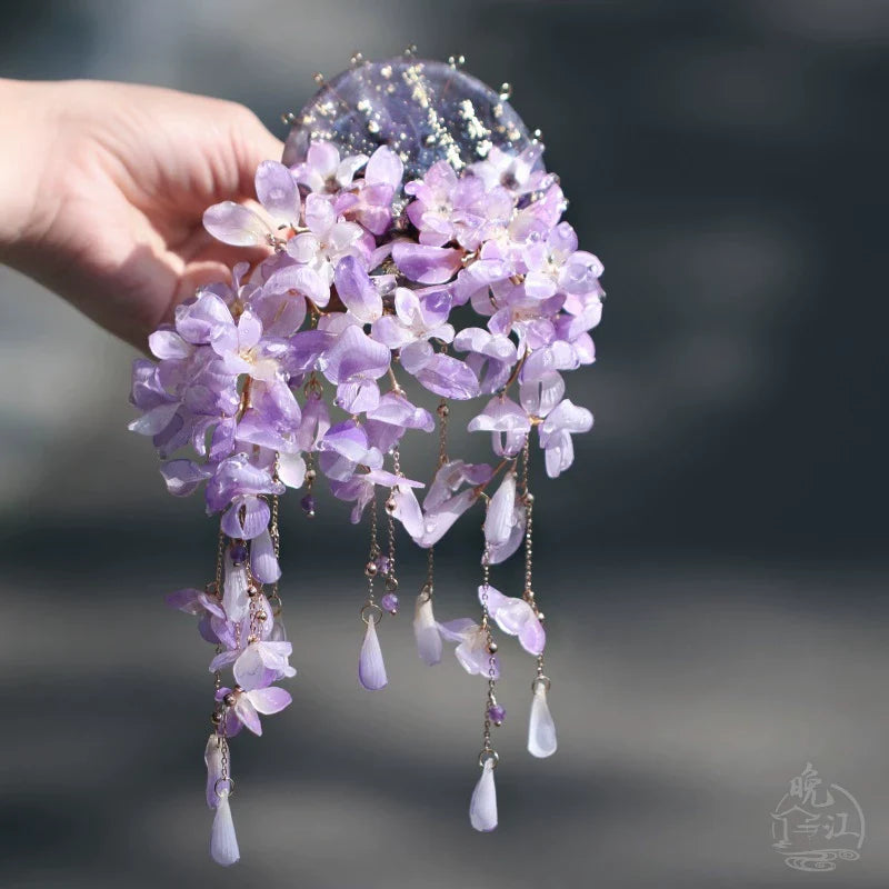 Dancing Wisterias Hair Stick | Traditional Chinese Hair Accessory