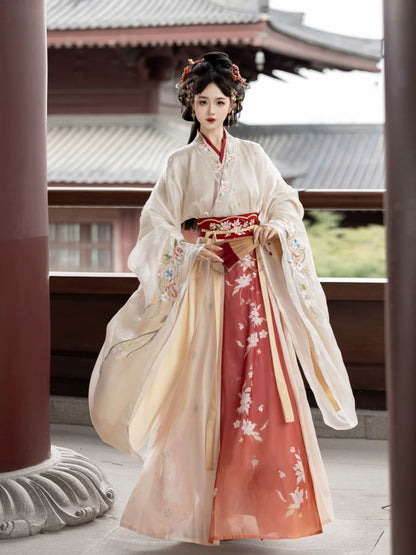 Wei Jin Dynasty Qiyao Ruqun Hanfu | Nian Fanchen 念凡尘