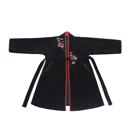 Song Dynasty Modern Hanfu Jacket and Mamianqun for Autumn and Winter - Cinnabar 朱砂痣 (Preorder)