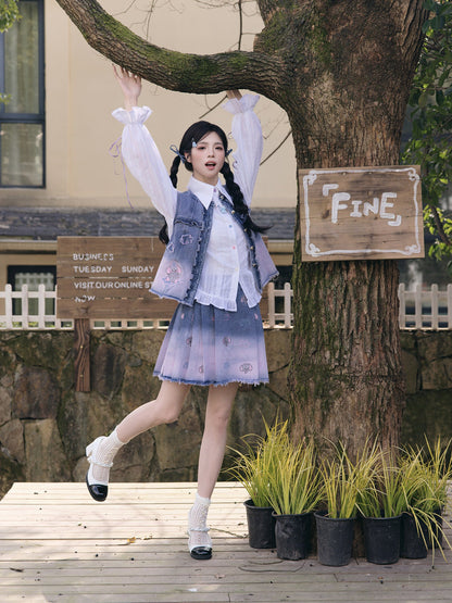 Ming Dynasty Modern Hanfu Bijia and Mini Mamianqun - Dream Little Elephant