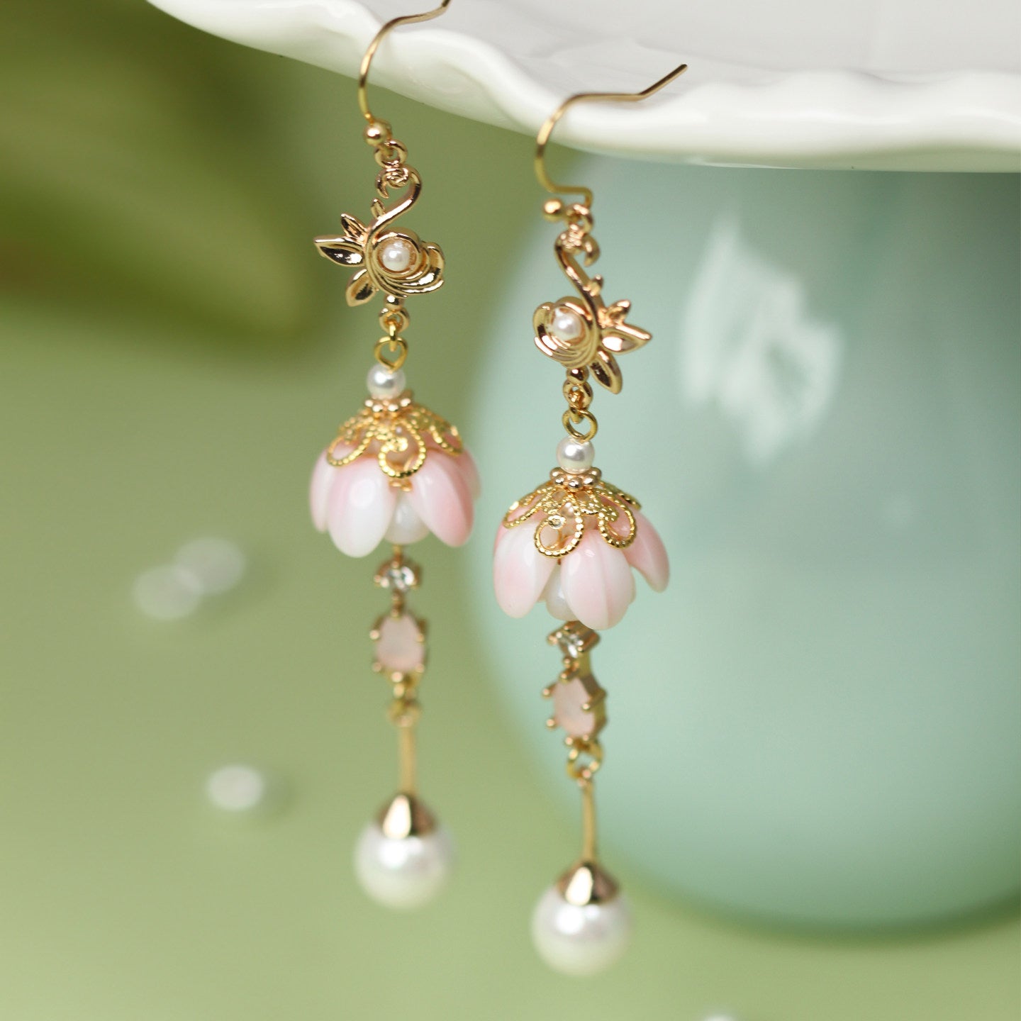 Sleeping Flowers Earrings | Hanfu Jewelry