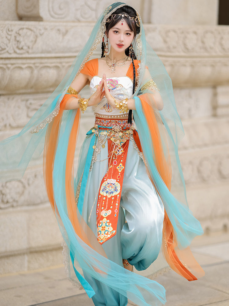 On The Run 在逃公举 - Dunhuang Fairies Feitian Tang Dynasty Costume