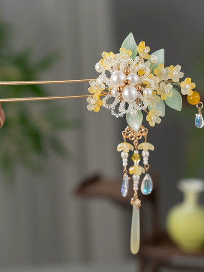 Golden Autumn Hair Stick | Ancient Chinese Hair Accessory