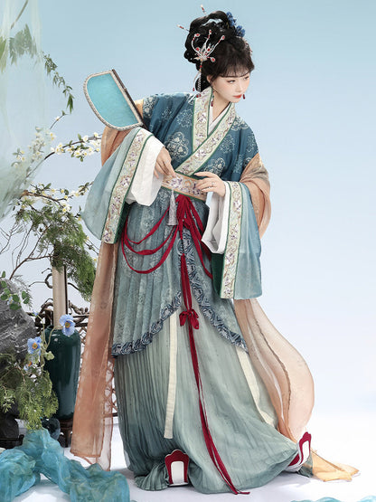 Wei Jin Dynasty Qiyao Ruqun Hanfu | Yanruyi 颜如玉