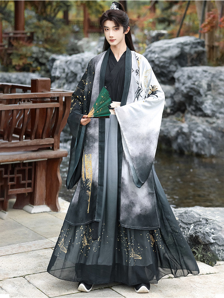 Bamboo Rhyme Xianxia Hanfu Set | Chinese Fantasy Period Drama Style